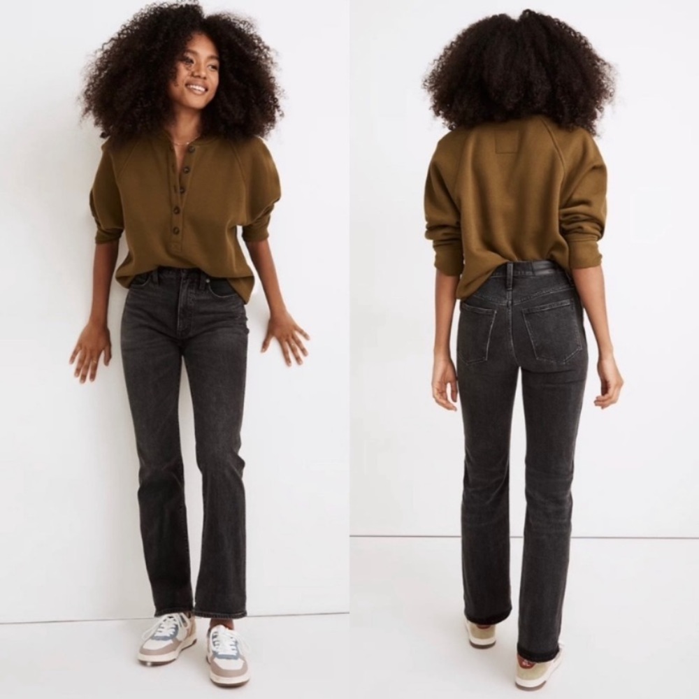 Madewell High-Rise Bootcut Black Jeans 26